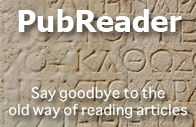 PubReader: Say goodbye to the old way of reading articles.